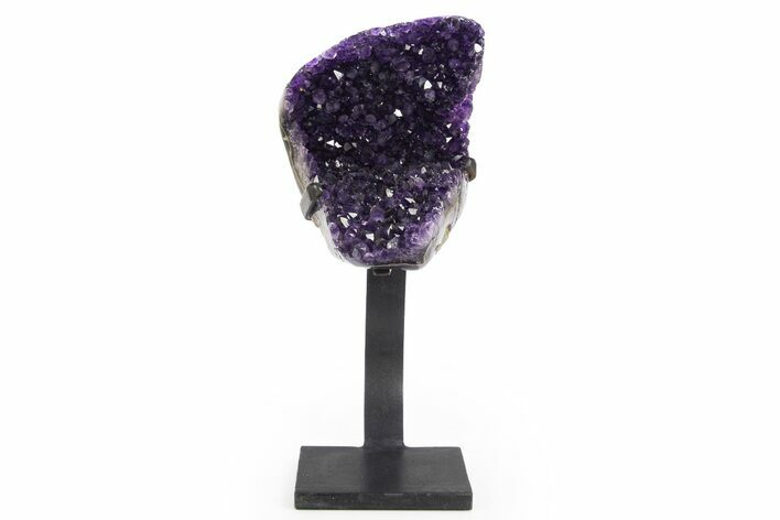 Amethyst Geode With Metal Stand - Uruguay #306897
